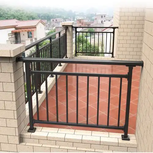 【心道标护栏】阳台栏杆黑色磨砂用的多 #阳台护栏# #阳台栏杆# 黑色