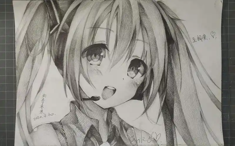 【手绘】500分钟画出初音未来!初闻天籁之音,纵想心之未来!