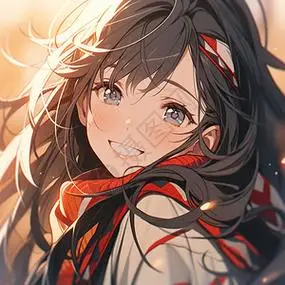 歪头微笑的女孩图片素材