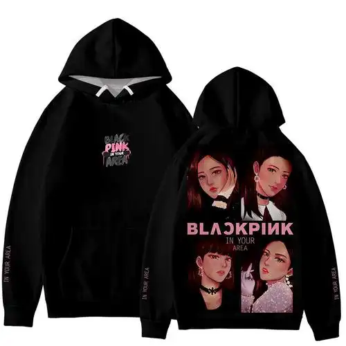 blackpink卫衣专辑同款应援周边black pink金智秀秋加绒衣服 5款-加绒