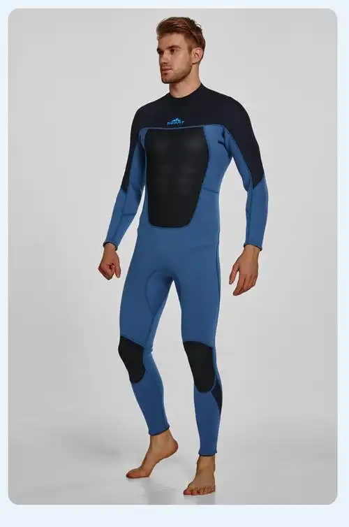 鲨巴特新款斜拉链爆款升级长短袖半干式浮深潜水冲浪游泳衣服1502紫m