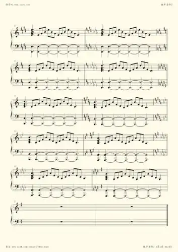 钢琴谱 - 练声音阶2