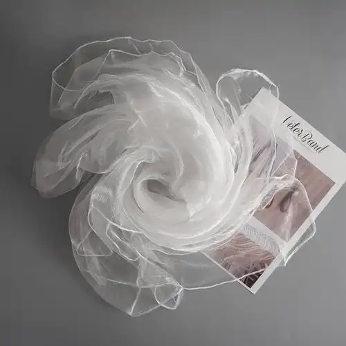 suntek蒙面盖头防风沙舞蹈大方巾飘逸轻薄防尘透明纱巾海底绒花道具