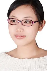 戴眼镜的女人照片