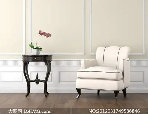 室内沙发花盆家具摆放高清摄影图片_大图网图片素材