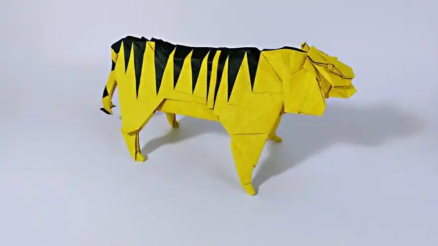 教你折纸小松英夫老虎1,折纸王子详细视频教程,你也能学会