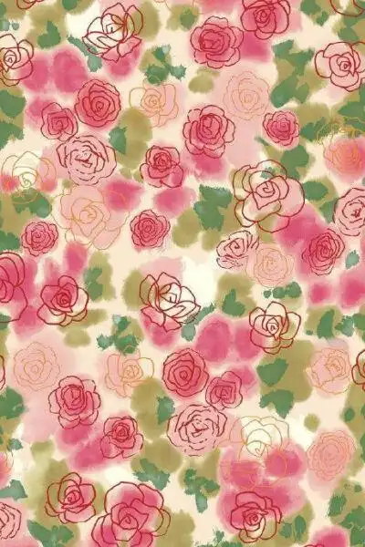 小清新田园小碎花墙纸 壁纸 小屋