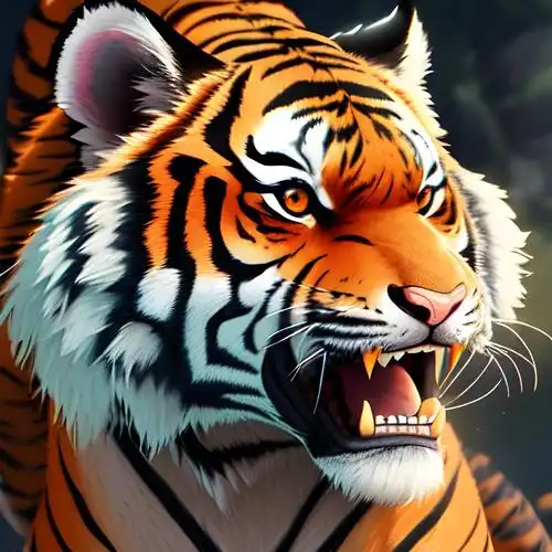 老虎的霸气头像图片