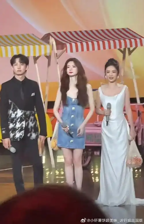 蔡文静和戚薇的身高真的太优势了,看陈昊宇站在旁边,虽然很美