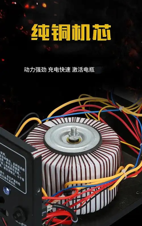 闪电客汽车电瓶充电器通用型12v24v大功率全自动智能脉冲修复车用充电