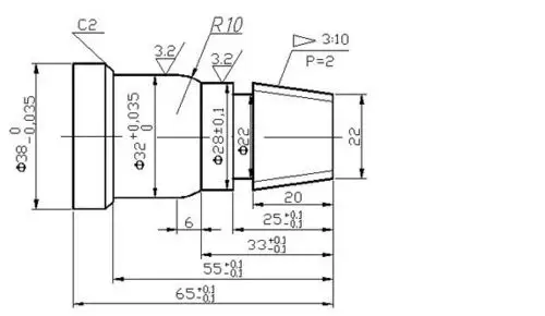 如图锥螺纹的锥度是多少,还有我想知道锥度角是多少,因为mastercam