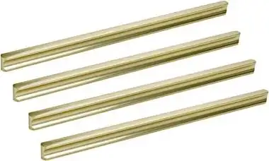 60 英寸孔距金色铝合金简约风格实心橱柜把手现代抽屉拉手