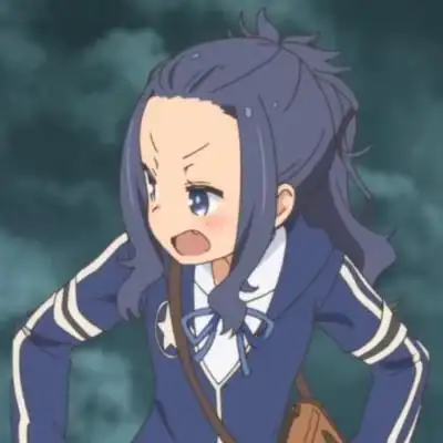 侵删致歉/自截女生女孩头像/动漫one off/前园利绘/紫毛紫发/单车