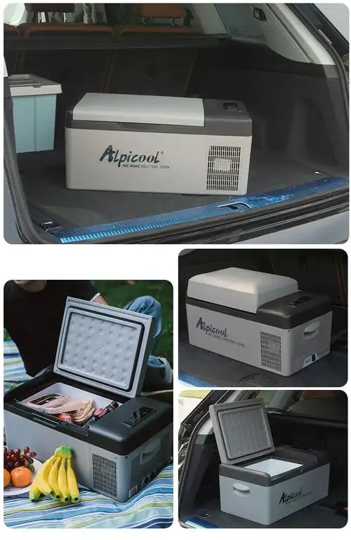 冰虎车载冰箱压缩机制冷可结冰轿车12v货车24v车家两用冷冻冷藏小型