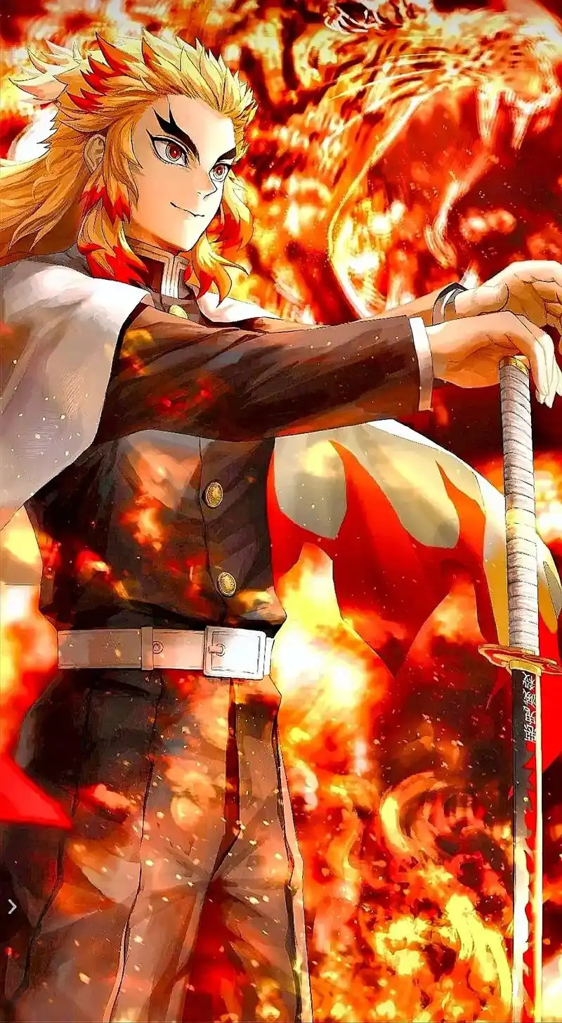 鬼杀九柱壁纸#鬼灭之刃 #超燃 #日漫  #壁纸 #炼狱杏寿 - 抖音