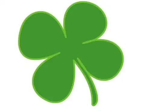 四叶草简约简笔画