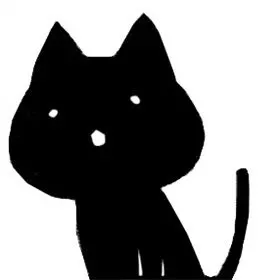 动漫头像 黑白 动物