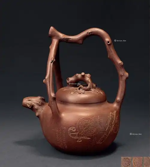 【范洪泉 东坡提梁大壶】拍卖品_图片_价格_鉴赏_紫砂_雅昌艺术品拍卖