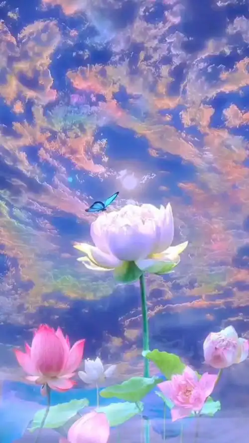 七彩祥云 莲花盛开 祝您好运莲莲92