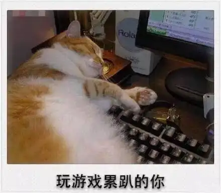 玩游戏累趴的你表情包制作聊天图片表情