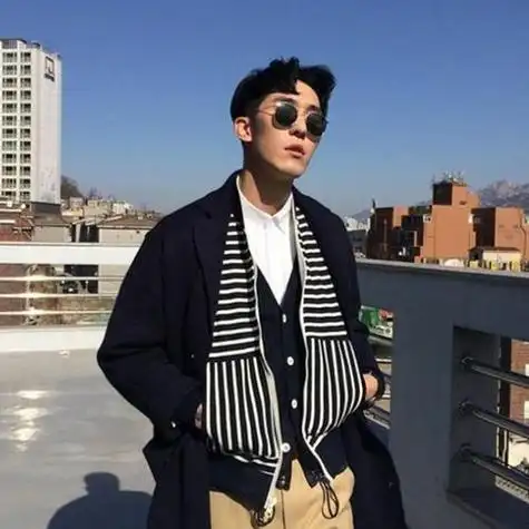 洒脱墨镜痞子男生霸气头像图片