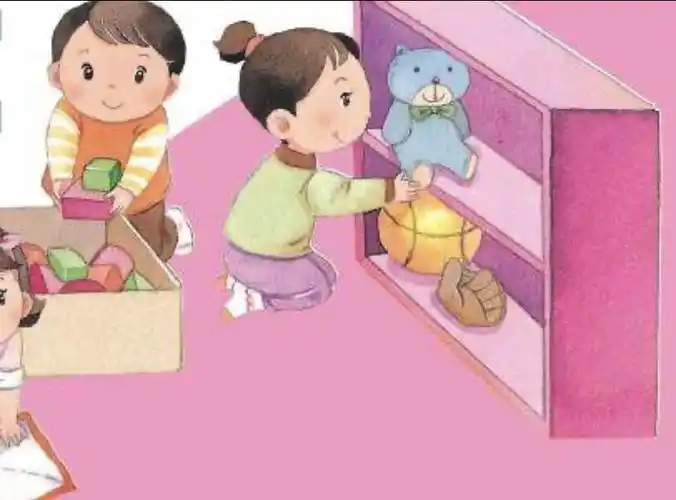 1.玩具玩完要收纳整洁,玩完送回"家"