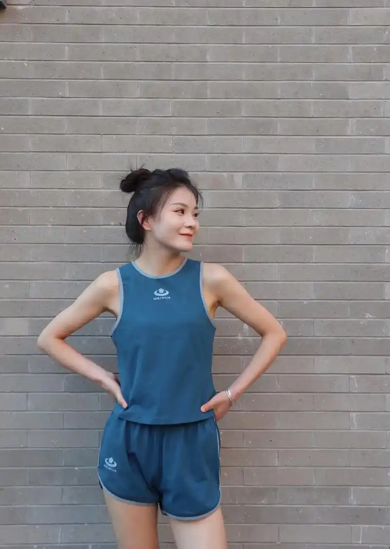 复古运动背心短裤套装.梅花夏季新款复古背心短裤小套装#穿搭  - 抖音