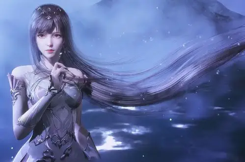 一身暗粉色的长裙显得小舞成熟,然后裙子上的银饰看起来非常的搭配.