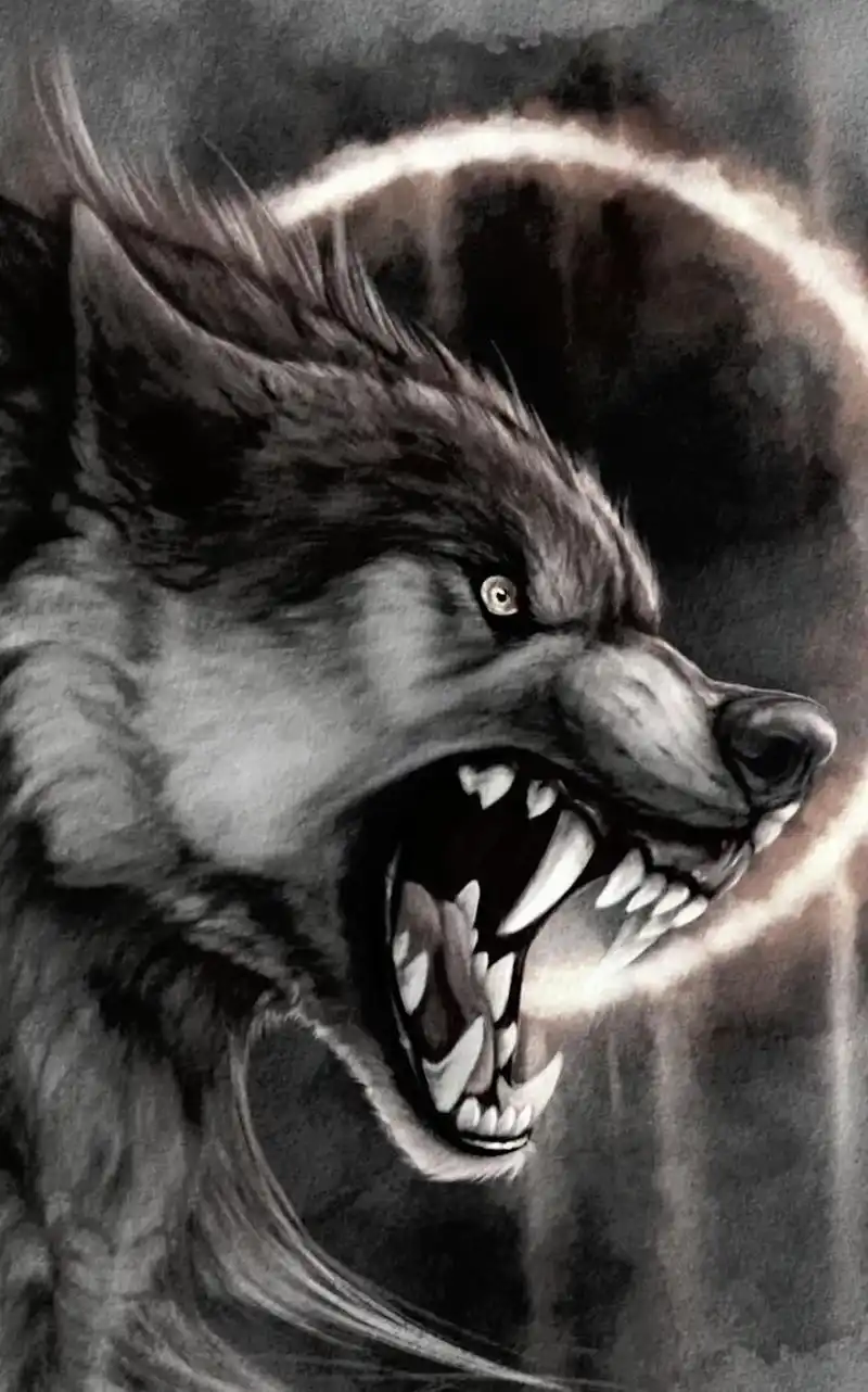 霸气十足的狼人手机壁纸.#狼人 #猛兽壁纸 #上热门  - 抖音