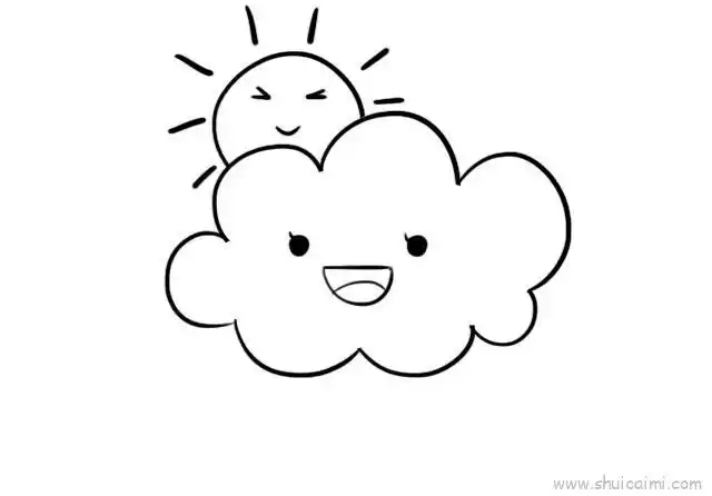 云彩儿童画怎么画 云彩简笔画好看