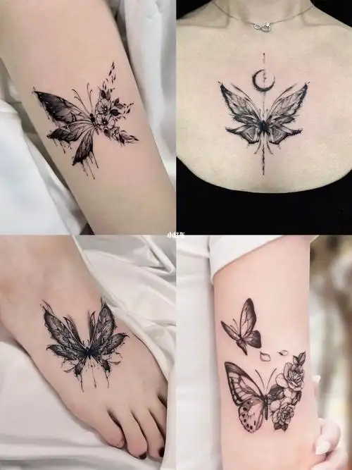 纹身分享纹在哪里都很好看的蝴蝶
