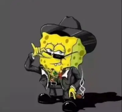 五黑头像 海绵宝宝