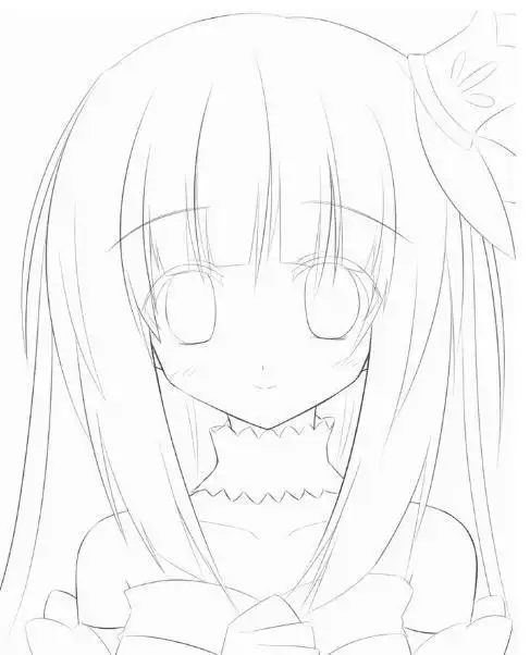 女生可爱素描简笔画