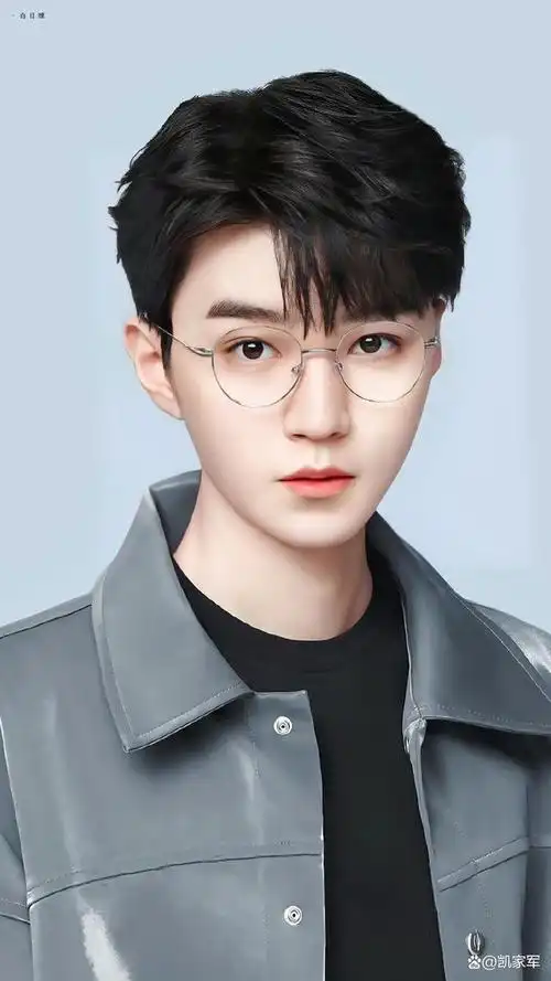 示范照片用的是王俊凯小时候的照片,还给王俊凯p上了可爱的猫咪特效