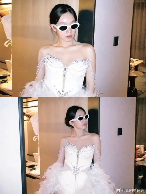 徐梦洁抹胸礼服