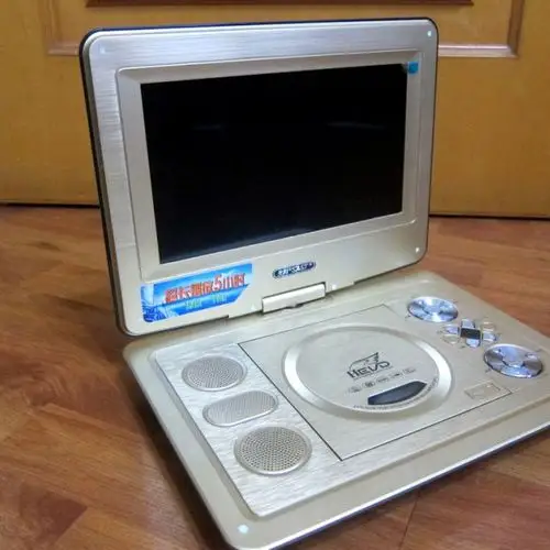 sast/先科fl-138c12寸移动dvd便携式evd影碟机vcd播放机带小电视