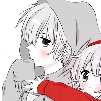 情侣头像一人一半动漫分开粗鲁小姐和斯文先生