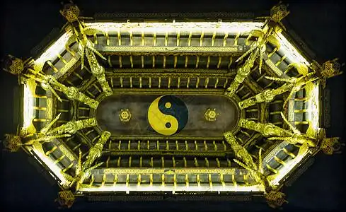 高清图片俯瞰中式庭院的八卦图高清图片南昌滕王阁太极图高清图片八卦