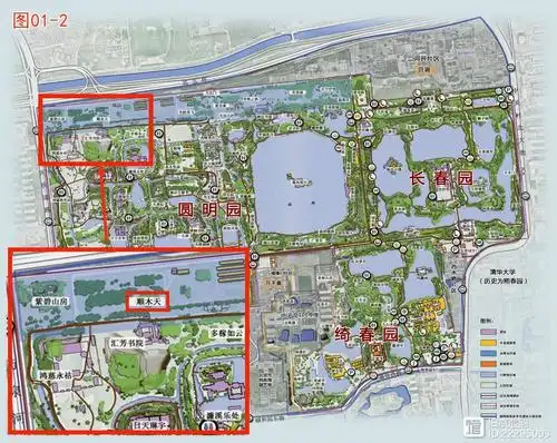 尽管在圆明园的导游图中标注了"顺木天"的位置(参看图01),也未必引起