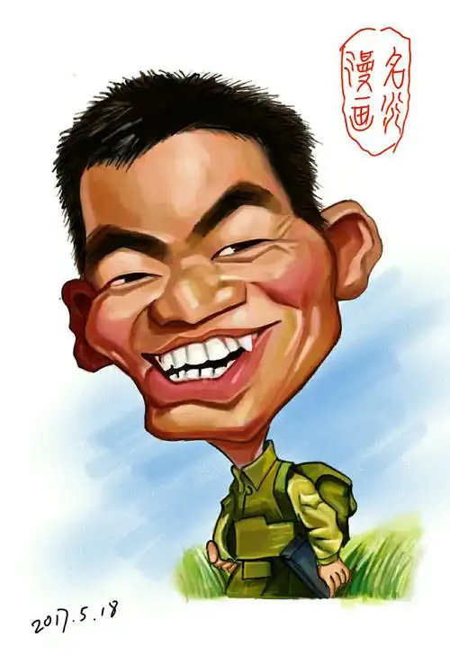 手绘肖像漫画定制 写美篇肖像漫画一种浪漫的艺术,漫画家用浪漫夸张