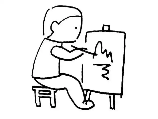 我爱美术课幼儿简笔画