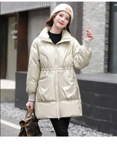 雅鹿女士羽绒服 送运费险 正品雅鹿羽绒服女亮面外套2020秋冬女装时尚