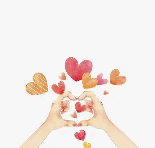 比心图片 唯美浪漫表白比心手势图片