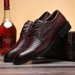 高档真皮凉鞋男图片