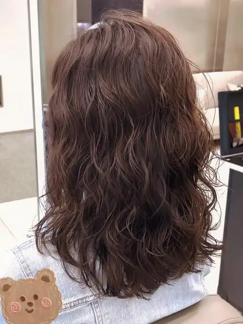 圆脸方脸菱形脸烫发  细软塌硬发沙发卷发------7815复古法式烫