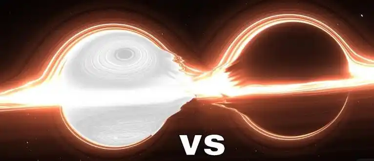 如果黑洞与白洞相撞那会怎样场面或许是这样的