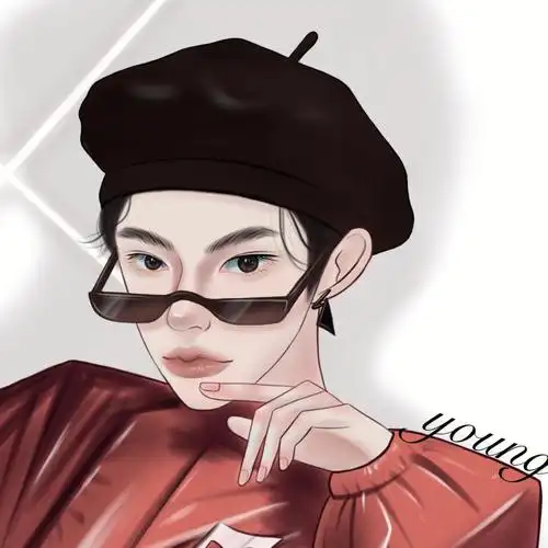 小鬼王琳凯  #小鬼  #头像 ##小鬼王琳凯手绘   #procreate头像  #接