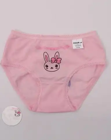 力果 女童米白色/粉红色女童三角内裤(2条装)