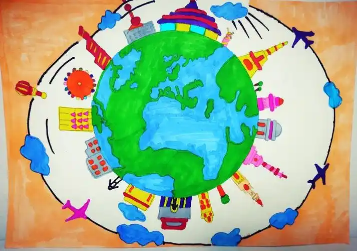 《我们的现在和将来》绘画作品展示