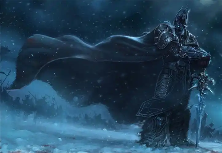 巫妖王 阿尔萨斯 nerzul 魔兽世界周边游戏海报周边人物角色挂画